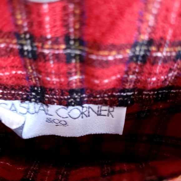 Vintage High-waisted Plaid Stirrup Trousers - Picture 5 of 8